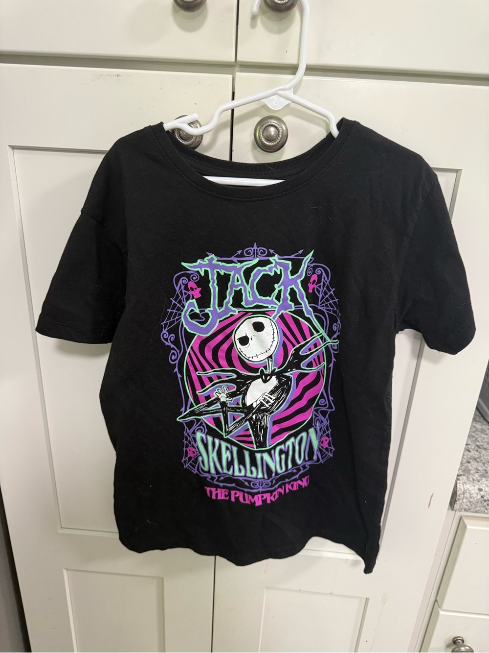 Disney Black Jack Skellington Neon Graphic Tee